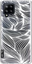 Casetastic Samsung Galaxy A42 (2020) 5G Hoesje - Softcover Hoesje met Design - Wavy Outlines Print