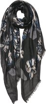 Clayre & Eef sjaal 85x180cm zwart