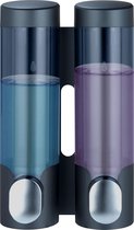 Bosharon - Zeepdispenser  wandmontage - Hoge kwaliteit - Desinfectie dispenser - 2x 300ml - Zwart