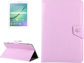 10 inch tablets Leather Case Crazy Horse Texture beschermhoes Shell met houder voor Asus ZenPad 10 Z300C, Huawei MediaPad M2 10.0-A01W, Cube IWORK10 (roze)