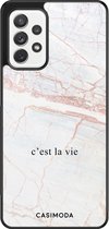 Samsung A52 hoesje - C'est la vie | Samsung Galaxy A52 5G case | Hardcase backcover zwart