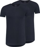 T-shirt ronde hals Episch blauw 2-Pack - L