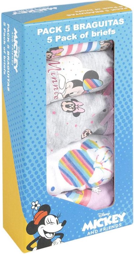 Bemiddelen Vertrouwen op Extreem belangrijk Disney - Minnie Mouse - meisjes - peuter/kinder - ondergoed (5 slips) in  cadeaudoos -... | bol.com
