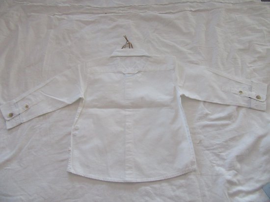 noukie's , jongens , overhemd , lange mouw ,  wit , 2 jaar 92