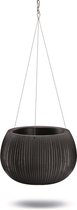 Hangpot met inzet Beton Bowl WS DKB290WS-B411 - zwarte kleur