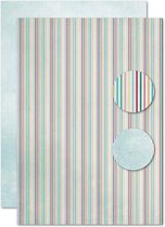 Nellie's Choice 2-zijdige achtergr.vellen Strepen NEVA104 A4 (10 pcs/pkg) (04-21)