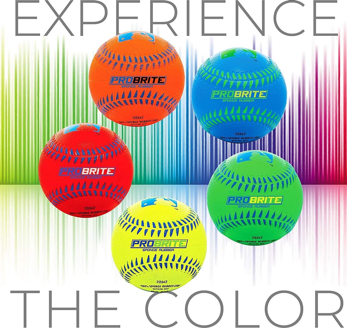 Franklin ProBrite baseball - sponge rubber - 23cm - blauw