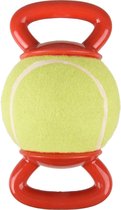 Hondenspeelgoed Tennisbal met Handvat - 13 cm - Groen - 13 x 13 x 22.5 cm