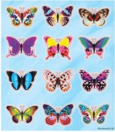 Stickers voor kinderen - stickervellen - Eenhoorn / unicorn - Vlinder - Pony's – Knutselen – 36 stuks