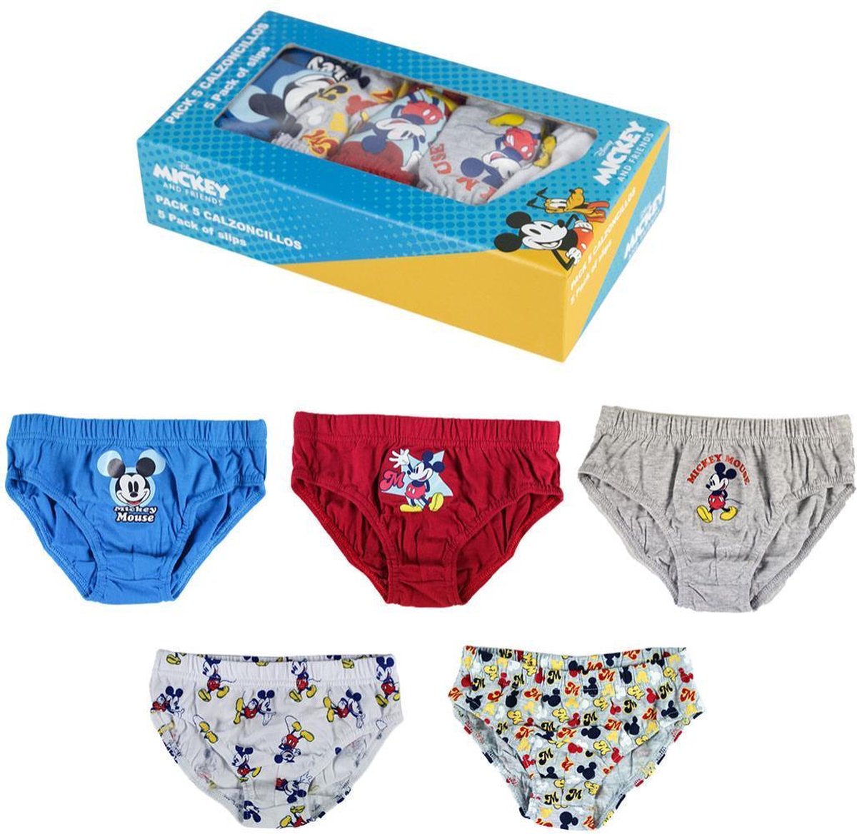 Incubus boeket consumptie Disney - Mickey Mouse - jongens - peuter/kinder - ondergoed (5 slips) in  cadeaudoos -... | bol.com