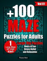 +100 Maze Puzzles for Adults