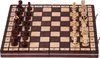 Afbeelding van het spelletje Schaakspel hout - Inklapbaar schaakspel - 35 x 35cm - Reis schaakbord met schaakstukken - Hoge kwaliteit