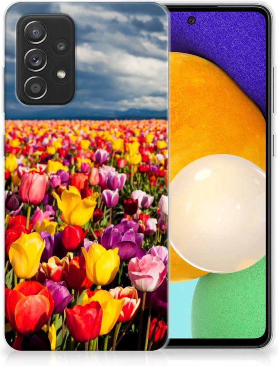 Back Cover voor Samsung Galaxy A52 (5G/4G) TPU Case Tulpen