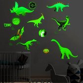 Glow In The Dark Dino / Dinosaurus / Dino's / Dinosauri?rs / Dinosaurussen kinderkamer decoratie lichtknop nachtlampje muur sticker