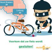 Walfort veilige fietsslot van hard metaal Inclusief 2 sleutels - Zwart - Kettingslot