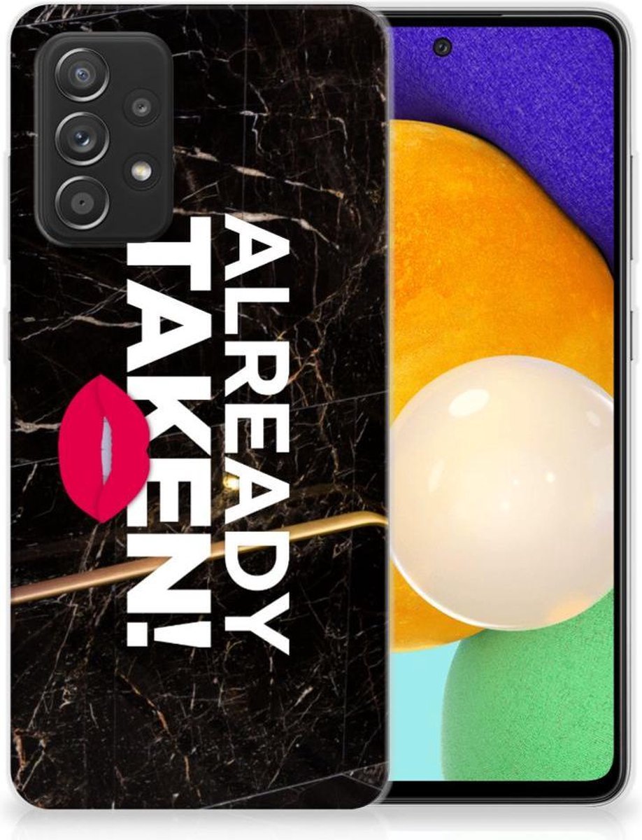 Samsung Galaxy A52 (5G/4G) Siliconen hoesje met naam Already Taken Black