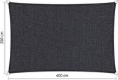 Shadow Comfort rechthoek 2x4m DuoColor Carbon Black