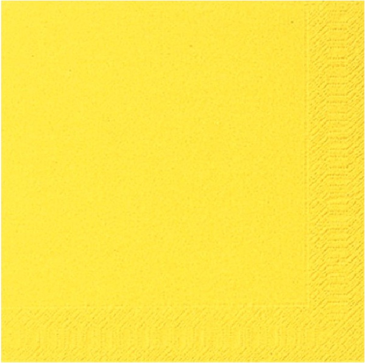 Duni servetten Brilliant Yellow 3-laags 33x33