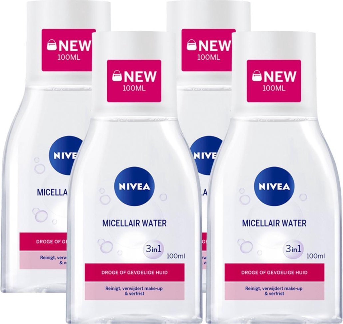 Nivea MicellAIR Gevoelige Huid Gezichtsreiniger Voordeelverpakking - 4 x 100 ml