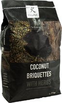 EldurApi | Coconut Briquettes with herbs| Kokosbriketten met kruiden | Houtskool