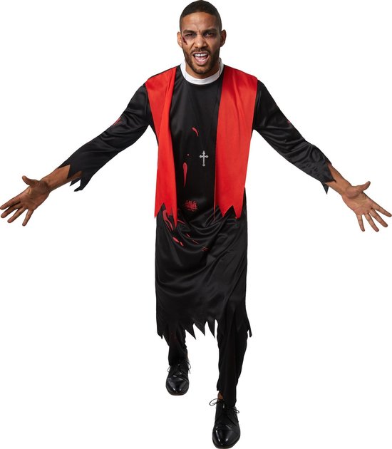 dressforfun - Griezelige pastoor L - verkleedkleding kostuum halloween  verkleden... | bol.com