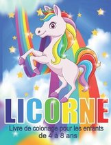 Licorne Livre de Coloriage Pour les Enfants de 4 a 8 Ans