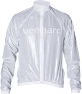 Vermarc Sports Fietsjas Vermarc Rainwear Regenvest Transparant Lange Mouw - Maat: XL