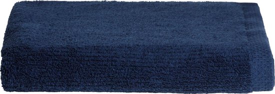 Seahorse Ridge badlakens 70x140 cm - Set van 6 - Marine blauw