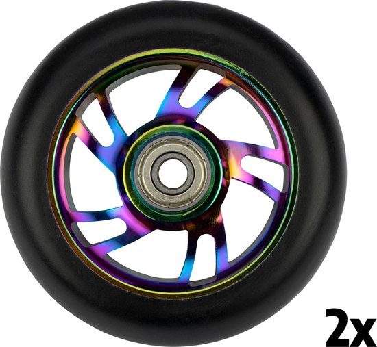 Black Dragon Stuntstep Wielen Set Neo Chrome 85A Alu - Black - €36,75