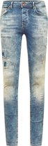 Cars Jeans - Heren Jeans - Super Skinny - Lengte 32  - Damaged Look - Stretch - Aron - Denim