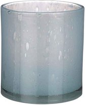 Vase Cylindre Estelle Mica Decorations - H18,5 x Ø17 cm - Verre recyclé - Bleu clair