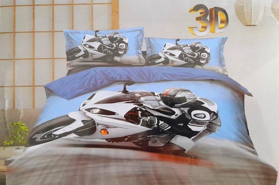 paneel Airco Ounce Dekbedovertrek beddengoed set 4 delig motor 160x200 katoen satijn 3D |  bol.com