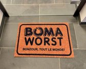 Deurmat, BOMA Worst, "Bonzour tout le monde !", 60 cm x 40 cm