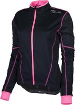 Fietsjas Rogelli Camilla Zwart/Fluor/Roze - Maat: S, Kleur: Roze