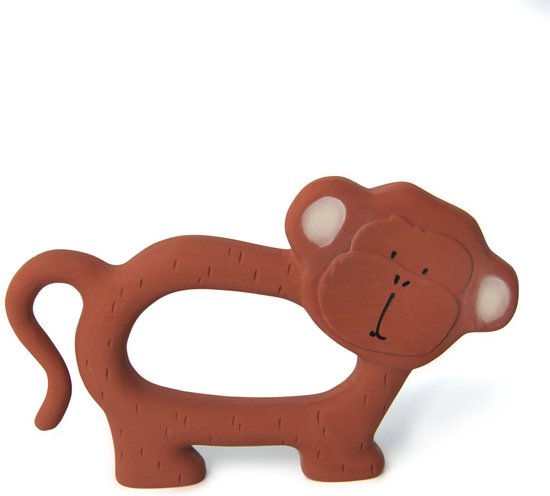 Trixie natuurrubber grijpspeelgoed | Mr. Monkey | Natural Rubber Grasping Toy | Bijtring | Badspeelgoed | Speelgoed