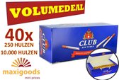 Club hulzen 250st volumedeal 40x250 hulzen = 10.000 hulzen