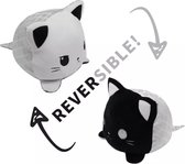 Fidget Toys- Mood knuffel - Moodknuffel - Kawaii - Cat - kat - reversible - omkeerbaar - black