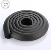 Stootrand Foam - Veiligheidsfoam - Hoekbeschermer -Zwart - Randbeschermer - Kidsproof - Stootrand - Schuimrand - Beschermrand op maat