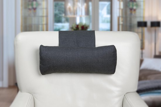 Het koud krijgen Weg huis voorkant Finlandic hoofdkussen F02 wasbaar antracietgrijs voor relax fauteuil- luxe  nekkussen... | bol.com