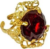 Witbaard Ring Sinterklaas Deluxe Rood/goud One-size