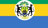 Vlag Gabon met wapen 150x225cm