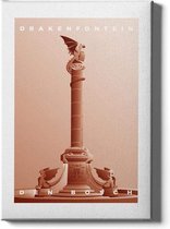 Walljar - Station 's-Hertogenbosch - Muurdecoratie - Poster met lijst