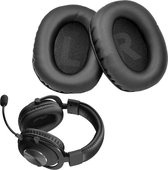 Luxe Lederen Oorkussen Set Geschikt Voor Logitech G Pro/G Pro X Gaming Headset- Vervangende Koptelefoon Earpads - Oor Kussens - Ear Pads - Oorkussens Met Memory Foam Binnenlaag - Zwart