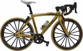 wielrenfiets miniatuur  tour de France fiets geel racefiets race fiets