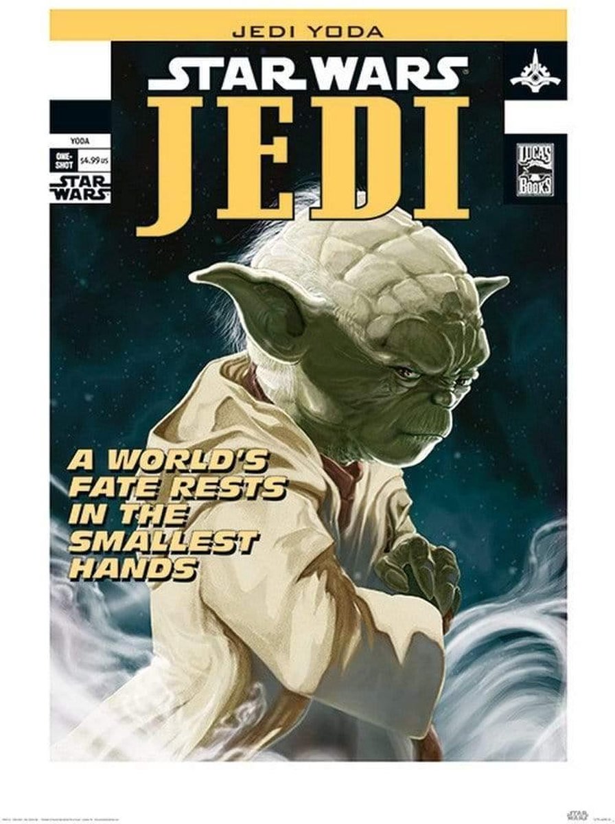 Pyramid Poster - Star Wars Yoda Worlds Fate - 70 X 50 Cm - Multicolor Divers