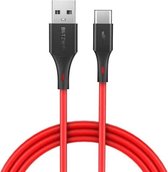 BlitzWolf BW-TC14 Kabel oplaadkabel Rood 0.91m Type-C Cable - PVC-kabel