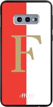 6F hoesje - geschikt voor Samsung Galaxy S10e -  TPU Case - Feyenoord - F #ffffff