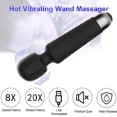 Repus - Vibrator - Spiermassage - G-spot stimulator - Stil - Usb kabel - Oplaadbaar - Discreet - Mooi Design - Clitoris stimulatie - Heerlijk - Verwennen - Zwart
