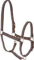 HKM - 546379 Nylon Halster met Karabijnhaak - Warmbloed - Bruin