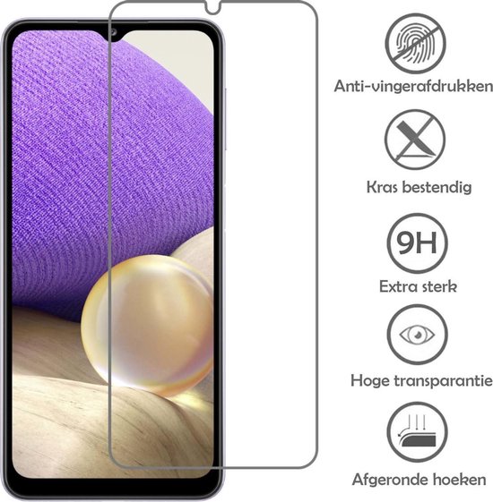 Protecteur d'Écran Samsung A32 Version 5G - Protecteur d'Écran Samsung Galaxy A32 Protect Glas - Protecteur d'Écran Samsung A32 Glas Extra Fort - 3 Pièces